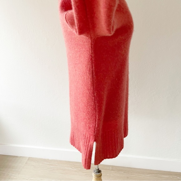 Rachel Zoe 100% 2-Ply Cashmere Crew Sweater in Red Orange | Medium - Picture 7 of 11